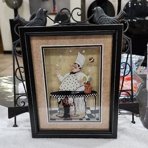 FRAMED 3D PRINT TITLE "JUGGLING CHEF" DESIGNED by DENA MARIE